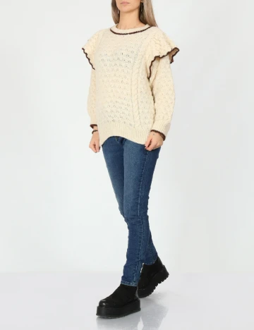 Pulover Vero Moda, crem