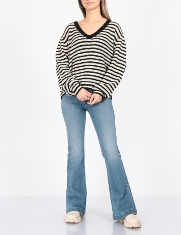 
						Pulover Vero Moda, alb/negru