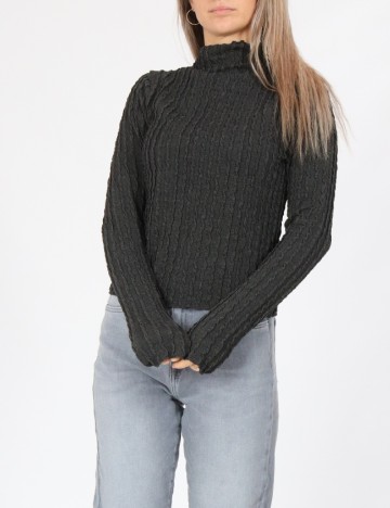 
						Bluza Only, gri inchis