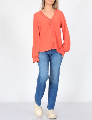 Bluza Vero Moda, portocaliu
