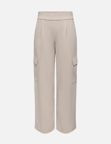 Pantaloni Jacqueline de Yong, crem