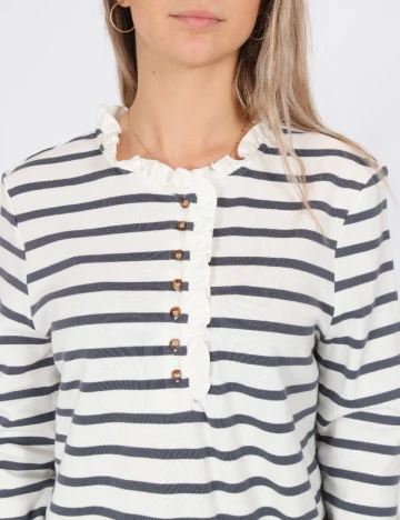 Bluza Pieces, alb