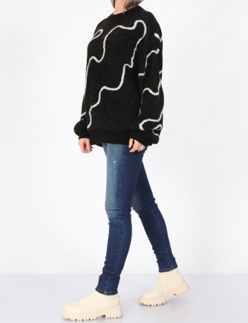 Pulover Jacqueline de Yong, negru