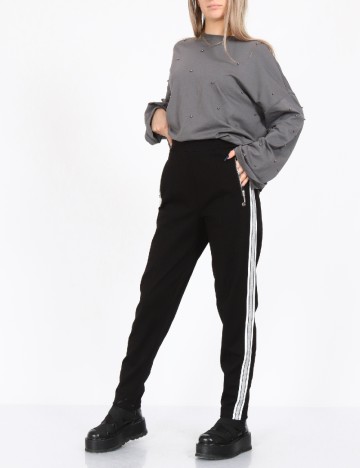 
						Pantaloni Only, negru