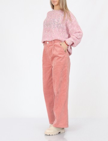 Pantaloni Vero Moda, roz pudra