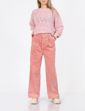 
						Pantaloni Vero Moda, roz pudra