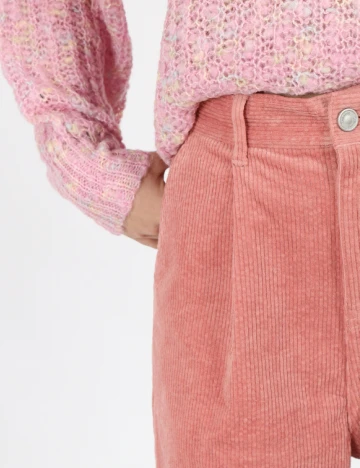 Pantaloni Vero Moda, roz pudra