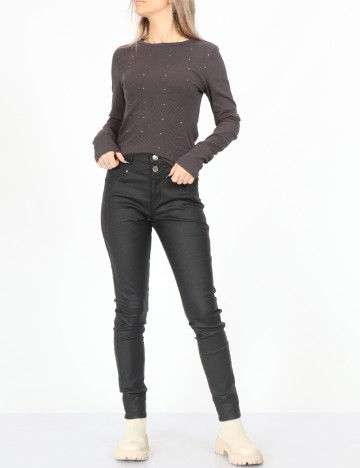 
						Pantaloni Only, negru