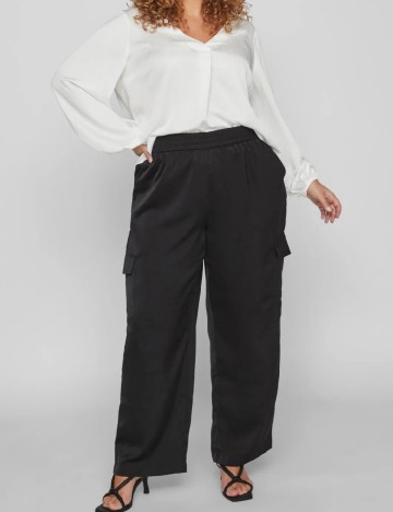 
						Pantaloni EVOKED VILA, negru