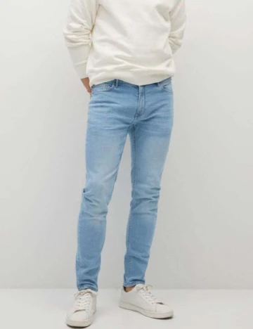 Blugi Mango, bleu Albastru