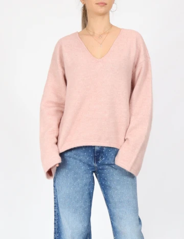 Pulover Vero Moda, roz pudra Roz