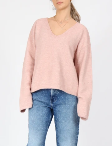 Pulover Vero Moda, roz pudra Roz