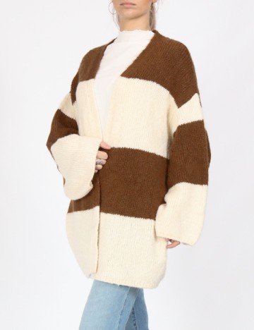 
						Cardigan Jacqueline de Yong, alb/maro