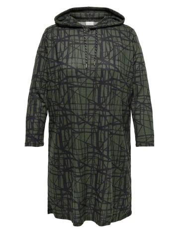 Rochie scurta Only Carmakoma, verde