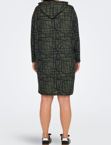 Rochie scurta Only Carmakoma, verde