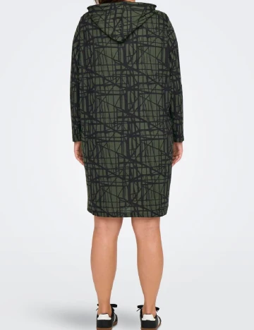 Rochie scurta Only Carmakoma, verde