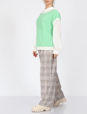
						Pantaloni Vero Moda, crem