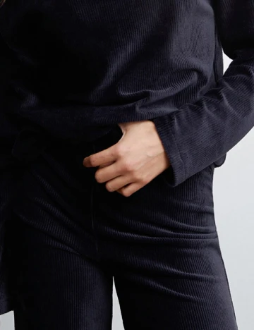Pantaloni Mango, bleumarin