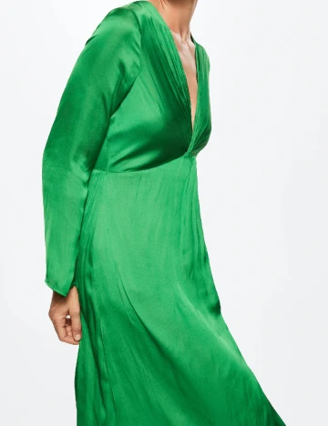 Rochie medie Mango, verde Verde