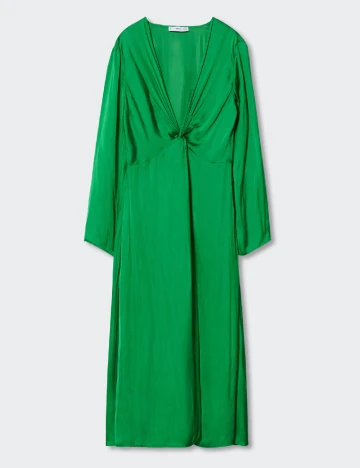 Rochie medie Mango, verde Verde