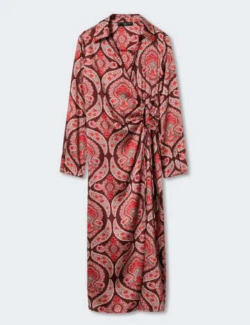 Rochie medie Mango, rosu Rosu