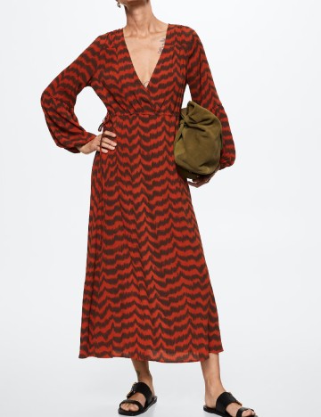 
						Rochie lunga Mango, portocaliu