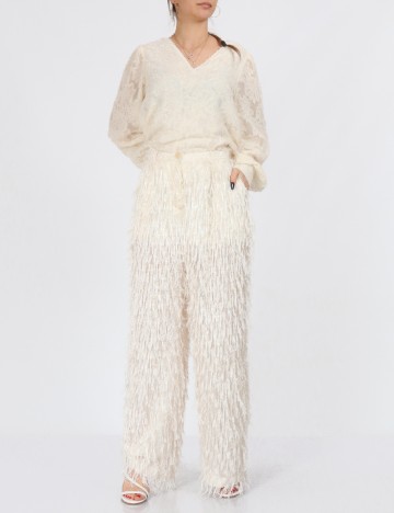 Pantaloni Vero Moda, crem