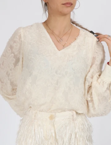 Pantaloni Vero Moda, crem