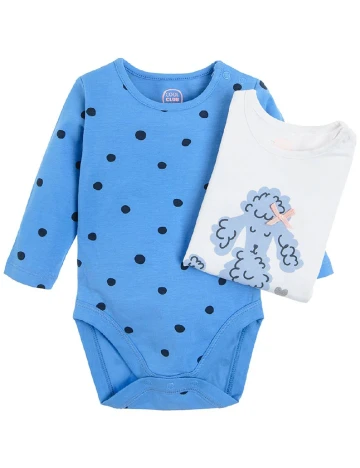 Set body 2 perechi Cool Club, alb/albastru Albastru