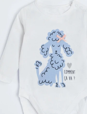 Set body 2 perechi Cool Club, alb/albastru Albastru