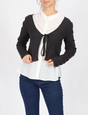 
						Cardigan Noisy May, gri inchis