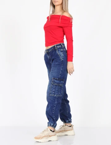 Blugi Jacqueline de Yong, albastru
