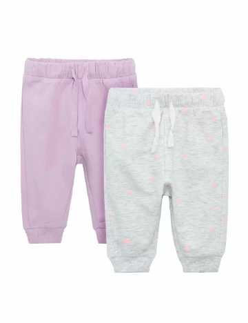 Set pantaloni 2 perechi Cool Club, roz/gri Roz