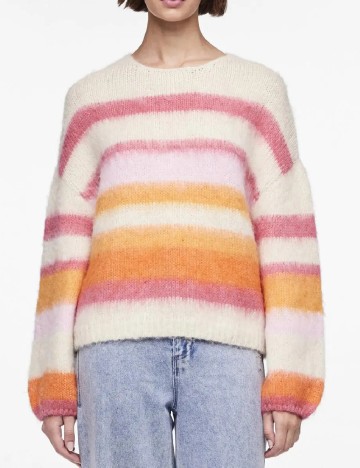 
						Pulover Pieces, mix culori