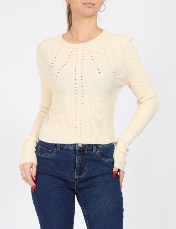 
						Bluza Only, crem
