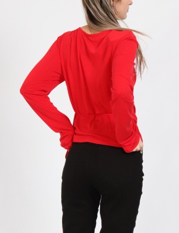 Bluza Pieces, rosu