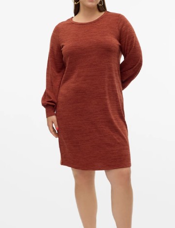
						Rochie scurta Vero Moda Curve, maro
