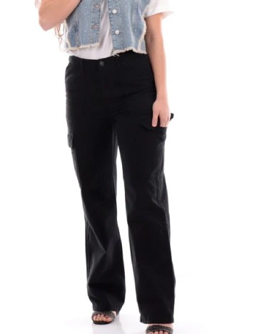 
						Pantaloni Only, negru
