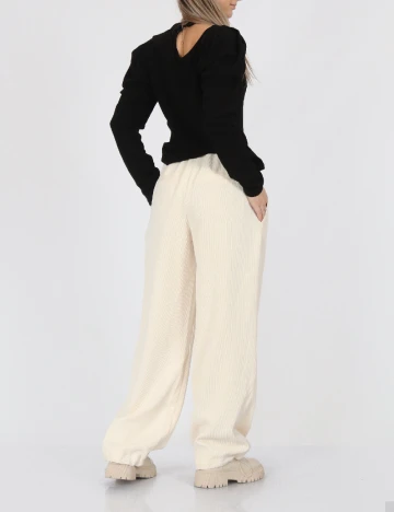 Pantaloni Noisy May, crem