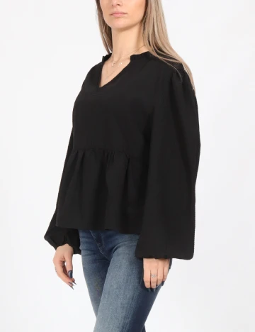 Bluza Pieces, negru Negru