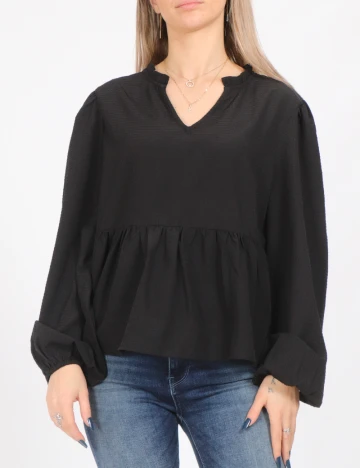 Bluza Pieces, negru Negru