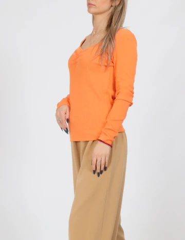 Bluza Pieces, portocaliu