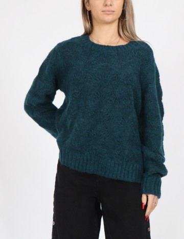 
						Pulover Pieces, verde