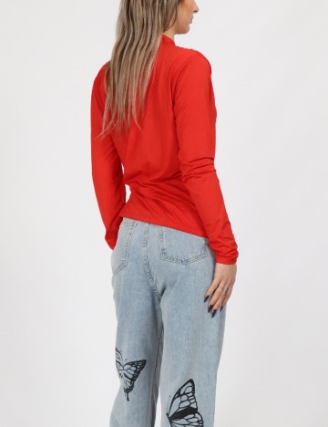Bluza Pieces, rosu