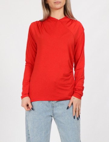 
						Bluza Pieces, rosu