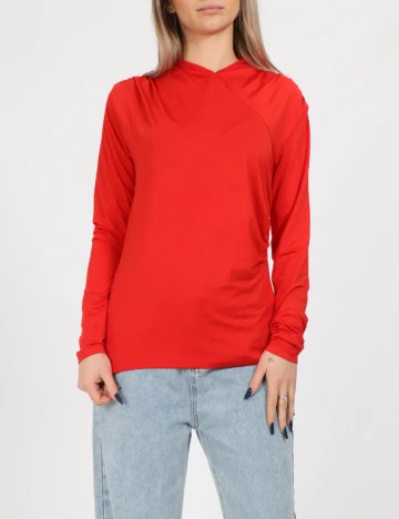 Bluza Pieces, rosu