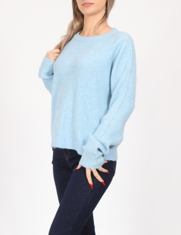 
						Pulover Pieces, bleu