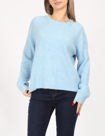 Pulover Pieces, bleu