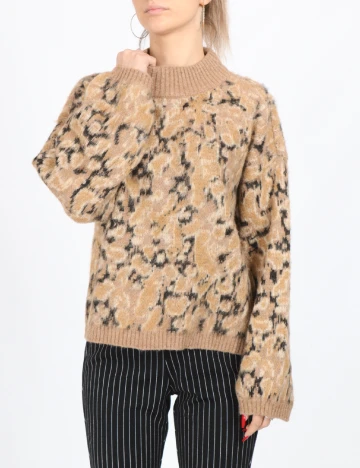 Pulover Pieces, maro