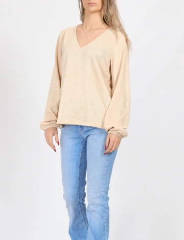 Bluza Pieces, crem
